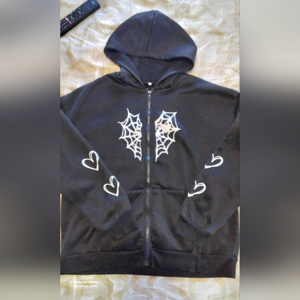 Ladies zip up hoody jacket size medium